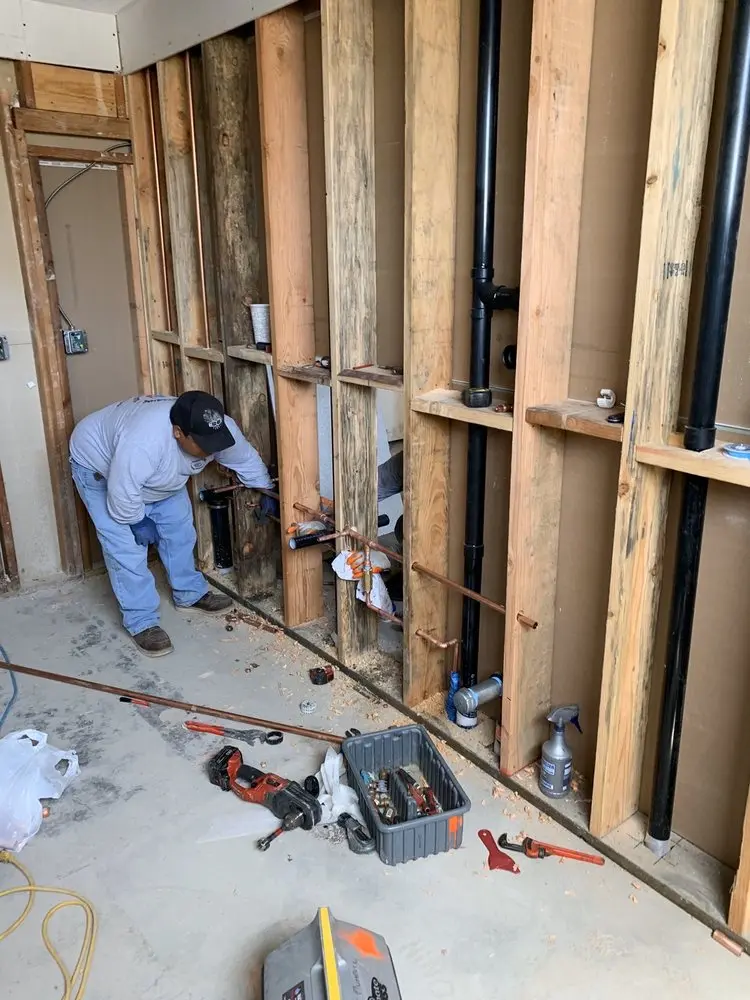 Commercial rough-in plumbing for Water Heater Replacement in Chestnut Hill